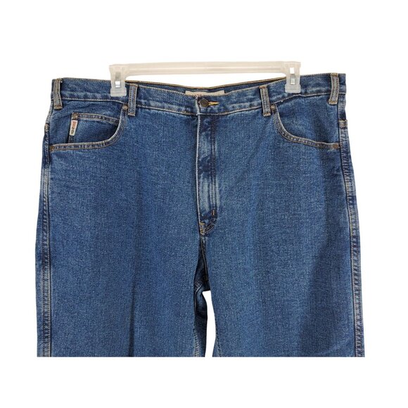 Work King Fleece Lined Jeans Men's Size 44x32 Medium Wash Straight - Picture 2 of 8